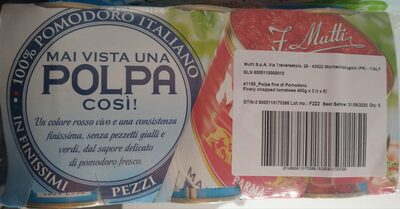 Polpa fine di pomodoro