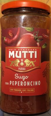 Sugo con pomodoro Pizzutello e con peperoncino calabrese front packaging