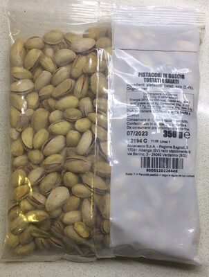 Pistacchi in guscio tostati e salati