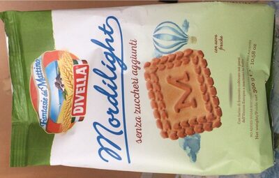Fantasie del mattino Mordilight biscotti senza zucchere front packaging