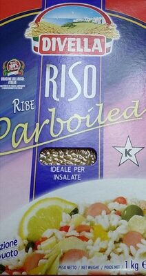 Riso parboiled front packaging