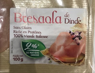 Bresaola de dinde front packaging