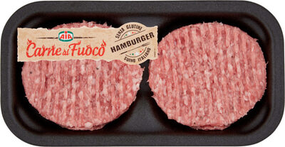 Carne al fuoco hamburge dIGPuro suino front packaging