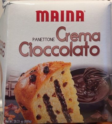 Panettone crema cioccolato front packaging