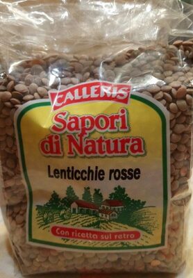 Linsen Lenticchie rosse front packaging