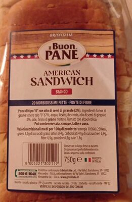 American Sandwich bianco