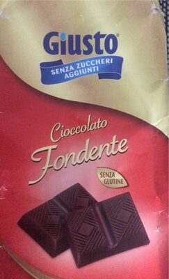 Giusto senza zuccheri aggiunti cioccolato fondente