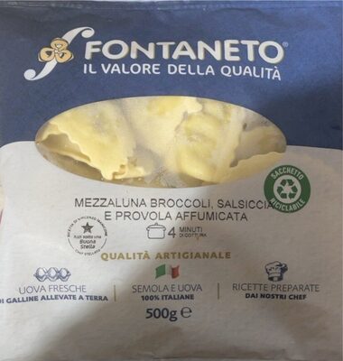 Mezzaluna broccoli, salsiccia, provola affumicata