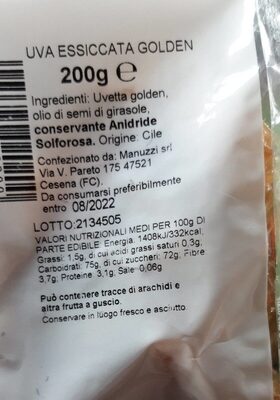 Uva essiccata golden