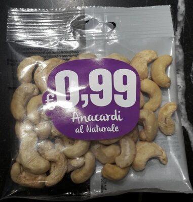 Anacardi sgusciati al naturale