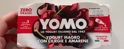 yougurt con ciliegie e amarene