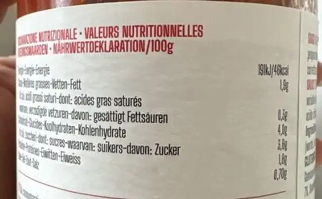 Condoro Sugo Al Pomodoro Sauce Le Conserve Della Nonna nutrition facts table