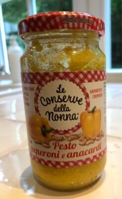 Pesto peperoni & anacardi front packaging