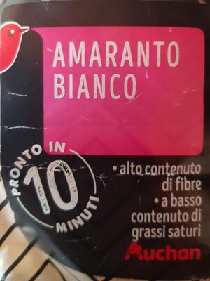 Amaranto bianco front packaging