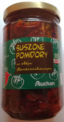 Suszone pomidory w oleju słonecznikowym front packaging