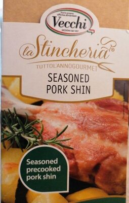 Stinco suino precotto alle erbe front packaging