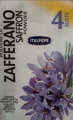 Zafferano front packaging