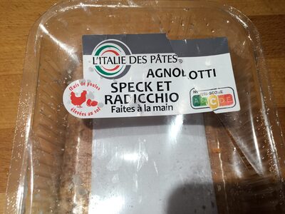 Agnolotti speck et radicchio