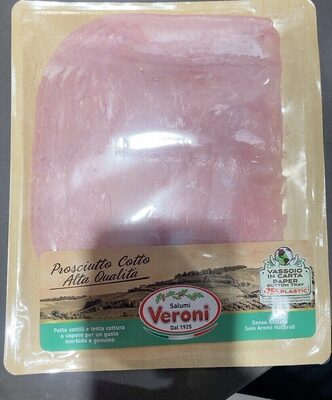 Prosciutto cotto front packaging