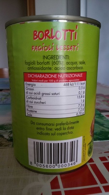 Borlotti Fagioli lessati front packaging
