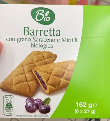 Barretta con grano Saraceno e Mirtilli biologica