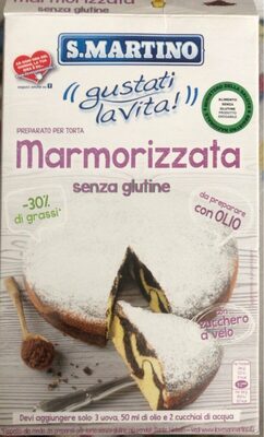 Torta marmorizzata senza glutide