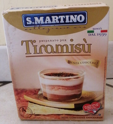 preparato per tiramisù front packaging