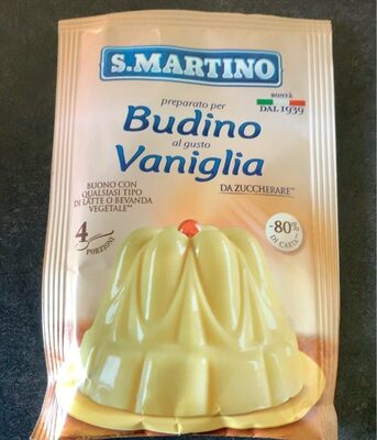 Budino al gusto vaniglia front packaging