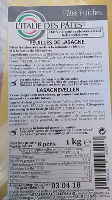 Feuilles de lasagne