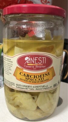 Carciofini Spaccati in olio di semi di girasole front packaging