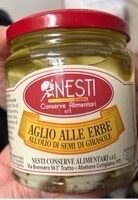 Aglio alle erbe all’olio di semi di girasole front packaging