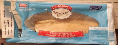 Filetti di aringhe salati e affumicati front packaging