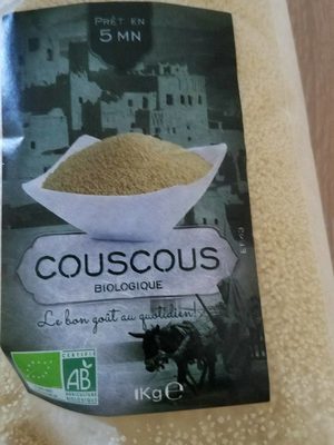 Couscous biologique front packaging