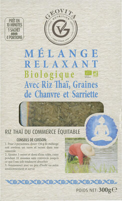 Mélange riz et graines bio relaxant Geovita