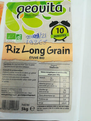 riz long grain bio