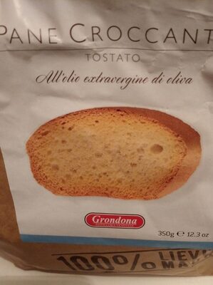 Pane croccante front packaging