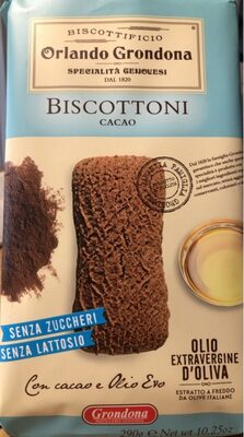 Biscottoni cacao front packaging