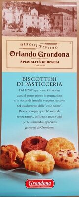 Biscottini di pasticceria front packaging