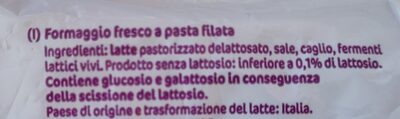 Delì (senza lattosio) ingredients label