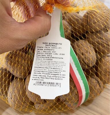 Noci sorrento naturali front packaging