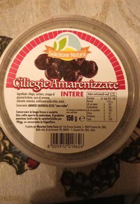 Ciliegie amarenizzate front packaging