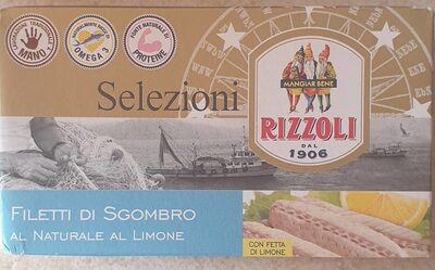 Selezioni filetti di sgombro al naturale al limone