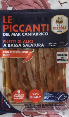 Le piccanti del mar Cantabrico front packaging