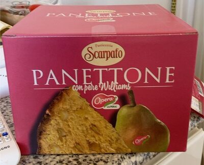 Panettone con pere william