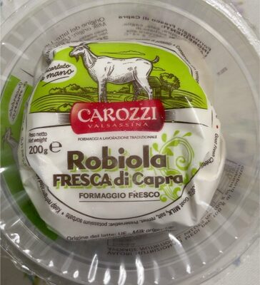 Robiola fresca di capra front packaging