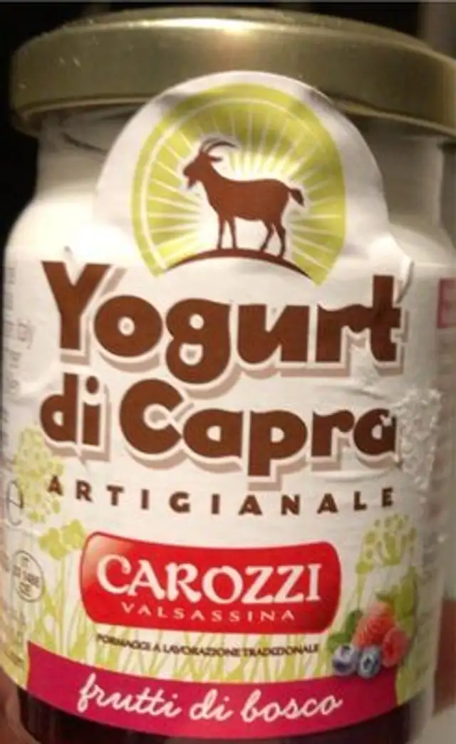 Yougurt di capra alla frutta front packaging