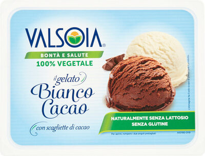 Il gelato bianco cacao