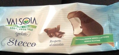 Gelato stecco vegetale con ricopertura (31%) al cioccolato front packaging