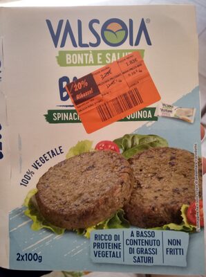 Burger spinaci gustosino e quinoa