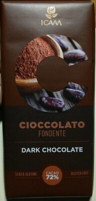 Cioccolato fondente 72% front packaging